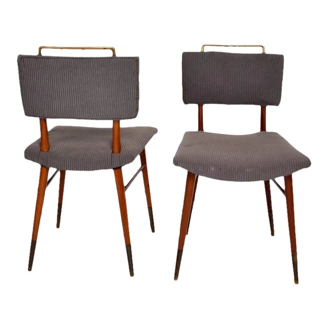 Mid-Century Modern 1960s Eight Mahogany Bronze Custom Dining Chairs Arturo Pani Mexico City For Sale - Image 3 of 11