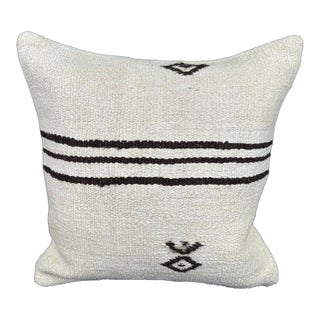 Turkish Hemp Pillow Cushion Natural Beige Black Cushion Cover 20x20 For Sale