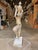 Early 21st Century Theodore Alexander Nickel Brass Temple Dancer With Marble Base For Sale - Image 5 of 6