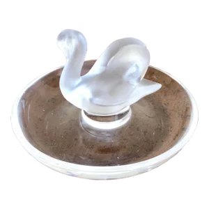 Lalique France Swan Ring Dish