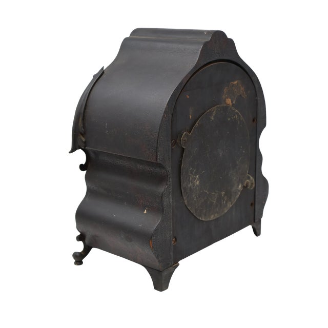 Antique Victorian Rococo Revival Mantel Clock With Ornate Cartouche Dial, Circa 1900 For Sale - Image 17 of 18