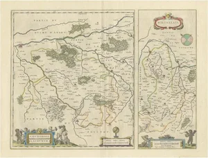 Loudun and Mirebeau Map by Blaeu