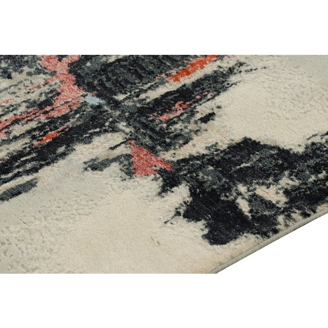 Rug & Kilim’s Abstract Runner Rug in White With Black and Red Geometric Pattern For Sale In New York - Image 6 of 7