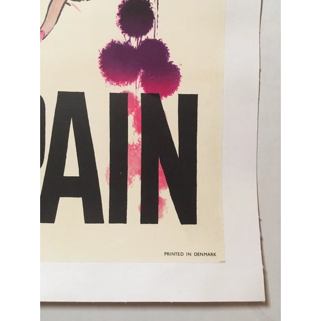 Up for sale is this vibrant travel poster designed by acclaimed Danish artist Otto Neilsen for SAS, which colorfully...