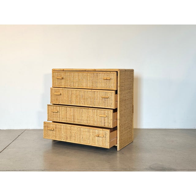 1970s Wicker Chest of Drawers, 1970s For Sale - Image 5 of 8