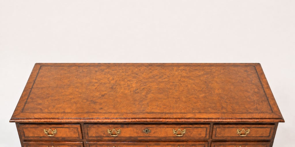 1970s Vintage Henredon Aston Court Banded Mahogany Triple Dresser — view 6