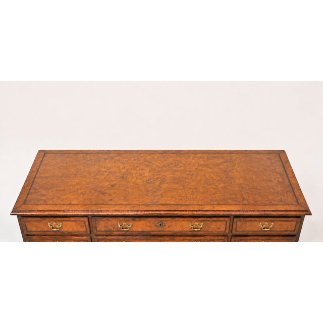 1970s 1970s Vintage Henredon Aston Court Banded Mahogany Triple Dresser For Sale - Image 5 of 14