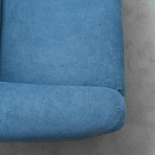 Modular Sofa in Blue Fabric, 1970s, Set of 4 For Sale - Image 12 of 14