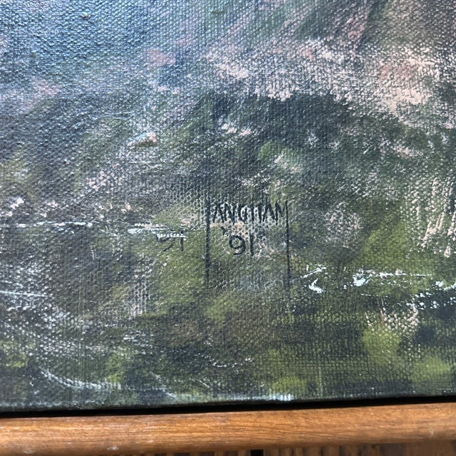 1990’s Original Impressionist Forest Stream Landscape Painting For Sale In Philadelphia - Image 6 of 6