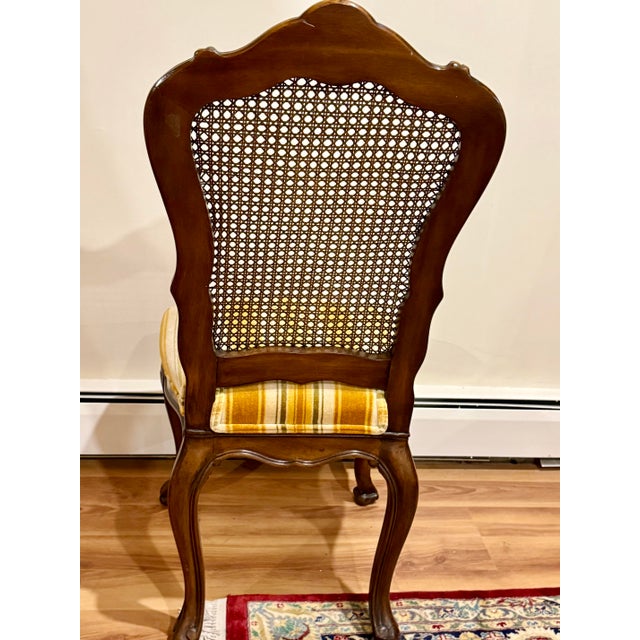 Wood 1970s Karges Louis XV-Style Carved Walnut Dining Chairs — Set of 10 For Sale - Image 7 of 17