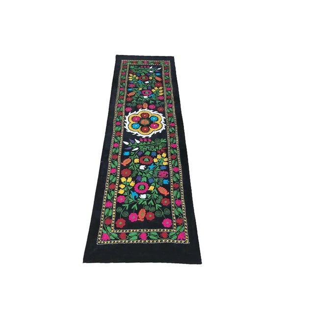 Vintagel Velvet Table Runner, 1970s For Sale - Image 4 of 6