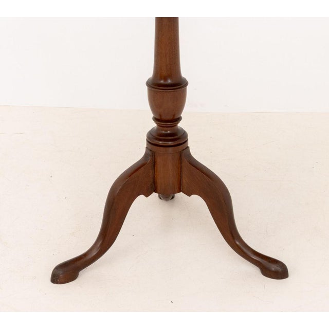 Wood American Mahogany Tripod Table For Sale - Image 7 of 8