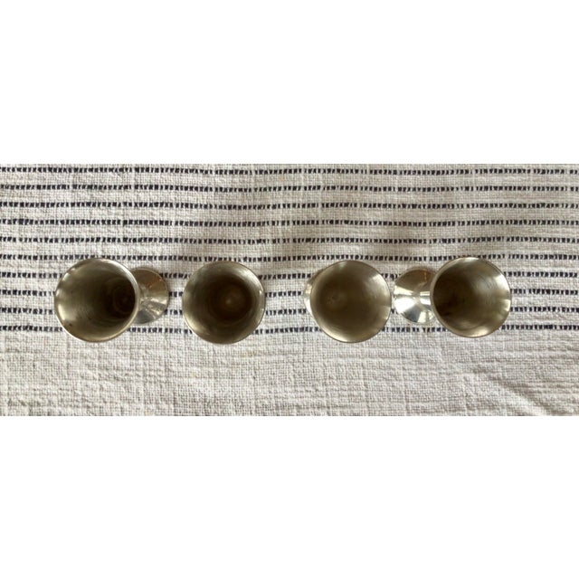 Silver 1960s Fisher Silversmiths Inc. Sterling Silver No. 90 Cordial Cups- Set of 4 For Sale - Image 8 of 12