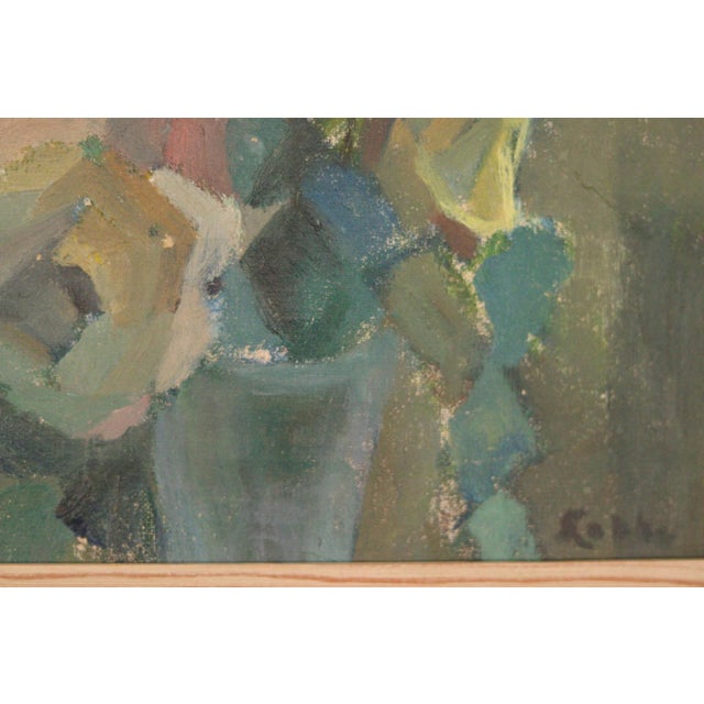 Kobbe, Muted Still Life, 1960s, Oil on Canvas, Framed For Sale - Image 12 of 16