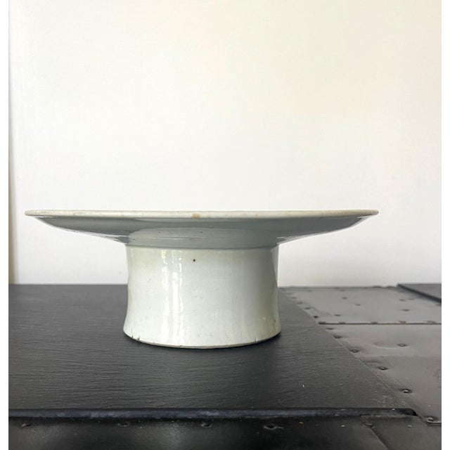 Chinese Korean Ceramic Ritual Offering Vessel with Inscription Joseon Dynasty For Sale - Image 3 of 11