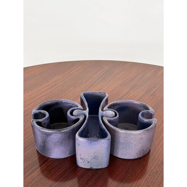 Ceramic Centerpiece by Angelo Mangiarotti for Fratelli Brambilla, Italy, 1968, Set of 3 For Sale - Image 4 of 11
