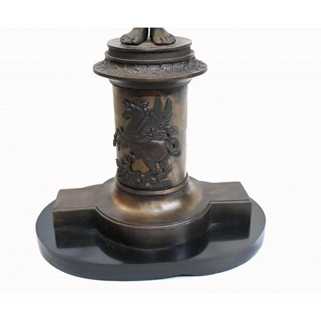 Empire Bronze Candleholders, Set of 2 For Sale - Image 11 of 14