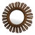 Mid 20th Century French Gilt Sunburst Wall Mirror For Sale