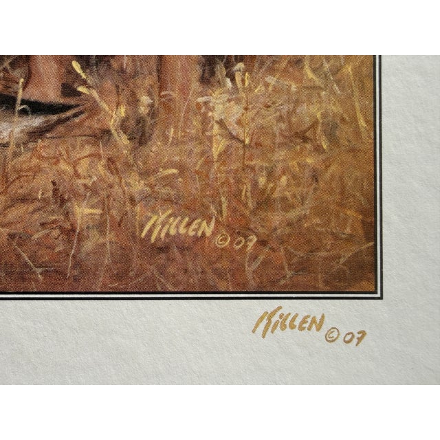 "Duck Masters" Jim Killen Print 2007 Labrador Retrievers Dog Hunting Ducks Signed For Sale - Image 4 of 4
