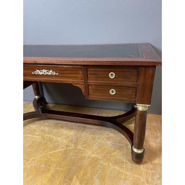Empire Style Flat Center Desk, 1950s For Sale - Image 6 of 13