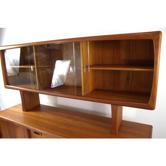 h.p. Hansen Teak Credenza With Hutch For Sale - Image 16 of 16