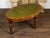 English 19th Century Mahogany Table with Green Leather Oval Top and Turned Legs For Sale In Atlanta - Image 6 of 12