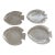Vintage Arcoroc France Clear Glass Fish Plates - Set of 4 For Sale