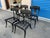 Black 1980s Vintage Klismos Dining Chairs - Set of 4 For Sale - Image 8 of 8