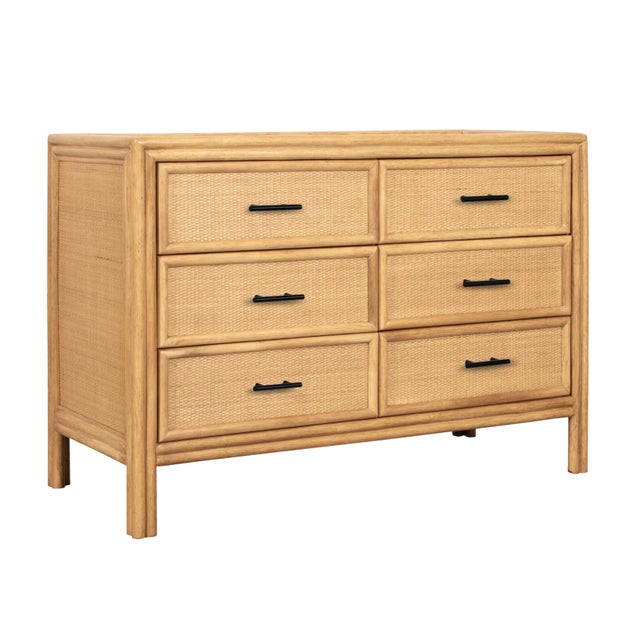 Not Yet Made - Made To Order Bermuda Six-Drawer Dresser - Natural For Sale - Image 5 of 9