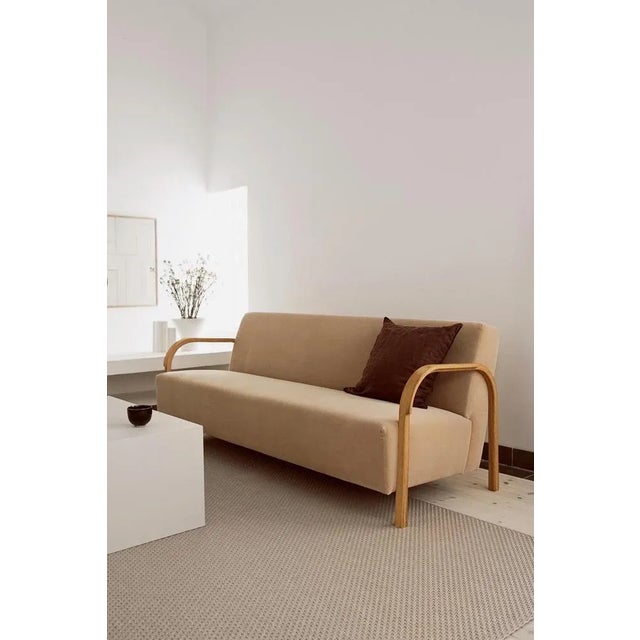 DAW/Mohair & McNutt Arch Three-Seater Sofa by Mazo Design For Sale - Image 4 of 7