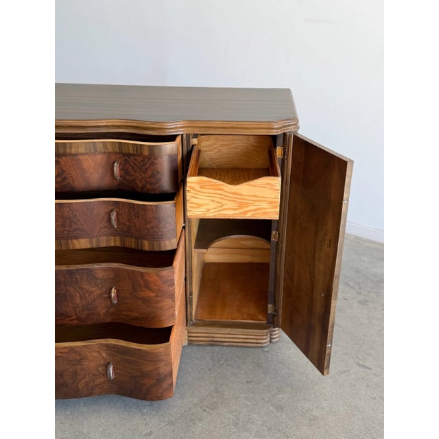 Vintage Art Deco Wavy Sideboard For Sale - Image 18 of 18