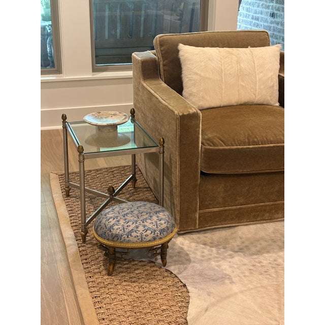 Wood Petite 19th Century Chinoiserie Style Faux Bamboo Footstool For Sale - Image 7 of 16