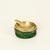 Wonderful and unique Mid-Century Italian ashtray in solid brass and green-colored suede. This stylish piece was produced...