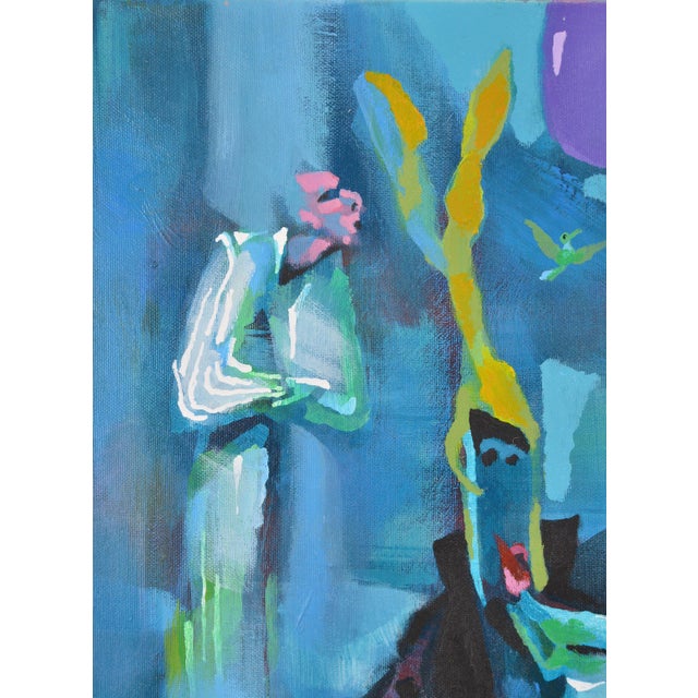 Textile Rauls Zitmanis, Dream of the Little Prince, 2011, Acrylic Painting on Canvas For Sale - Image 7 of 10