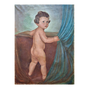 A Cherub With a Future Prime Minister Inside, by Croatian Painter Vilko Šeferov (1895-1974)