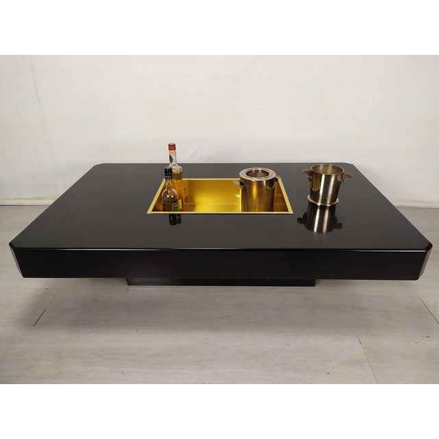 1970s Black & Gold Coffee Table, 1970s For Sale - Image 5 of 18