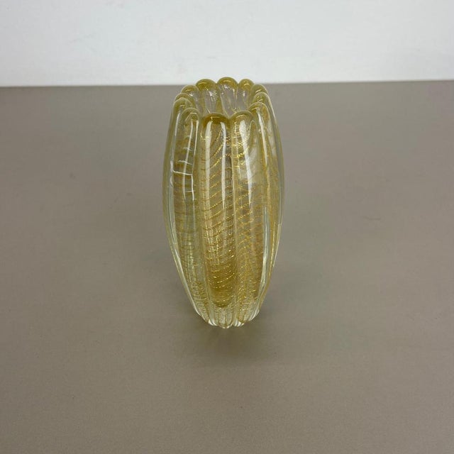 Glass Murano Glass Vase from Barrovier & Toso, Italy, 1970s For Sale - Image 7 of 17