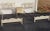 1970s Pair of Mid-Century French Country Twin Size Bedframes and Bedside Chest Set For Sale - Image 5 of 13
