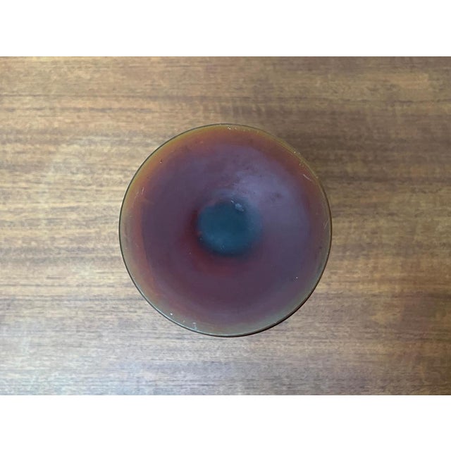 Italian Satinato Series Glass Vase attributed to Carlo Moretti, 1970s For Sale - Image 14 of 18