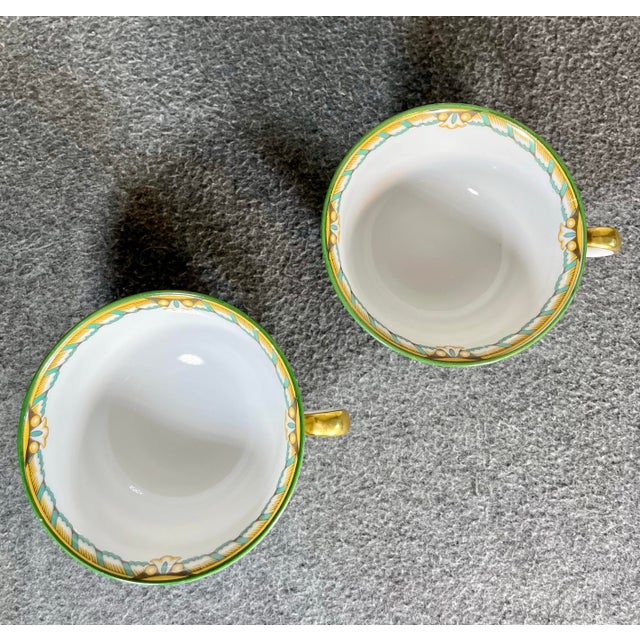 1930s 1930s Noritake Pecos Footed Cup & Saucer Sets- 4 Pieces For Sale - Image 5 of 7