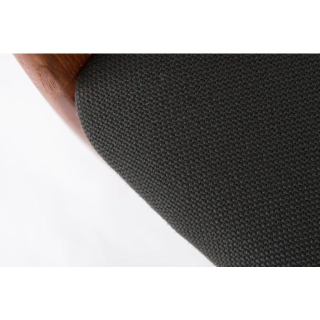 Mid-Century Modern Danish Model 4325 Armchair in Teak and Rattan by Ib Kofod-Larsen, 1960s For Sale - Image 9 of 10