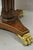 Maitland Smith French Empire Regency Leather Top Brass Feet Center Drum Table For Sale - Image 12 of 12