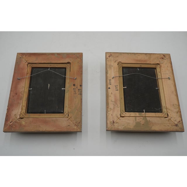 1980s Pair of Floral Still Life Oil on Board Paintings - Signed For Sale - Image 14 of 14