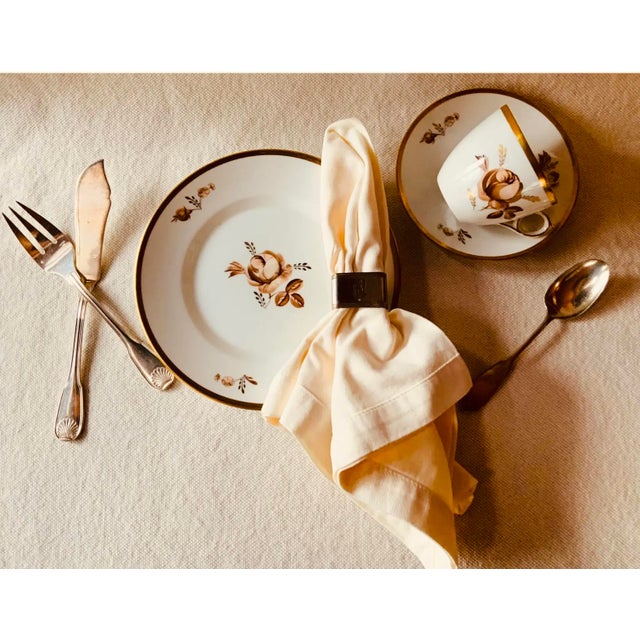 Mid-Century Modern 1960s Royal Copenhagen Brown Rose Breakfast Set - 3 pcs For Sale - Image 3 of 18