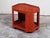 Attributed Karl Springer 1970s Midcentury Octagonal Bar Cart With Red Snakeskin Finish For Sale - Image 11 of 11