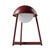 HELMET Rechargeable Cordless LED Table Lamp, 3-Levels Brightness Touch Sensor Control, Oxblood For Sale - Image 4 of 14