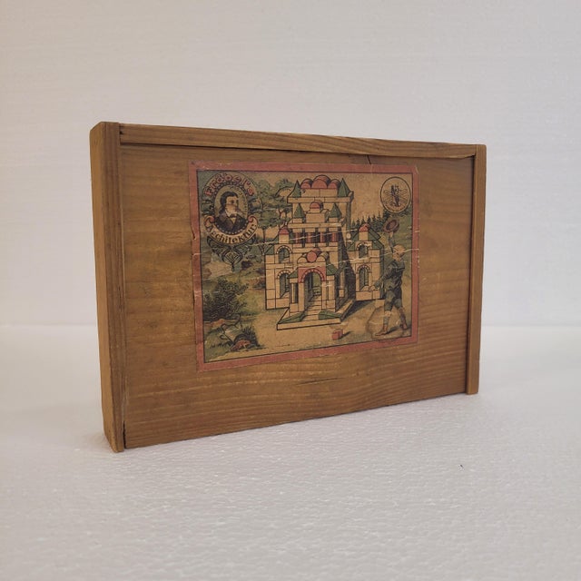 Brown 19th Century Fröbels Architektur Board Game based on Friedrich Fröbel, Germany, 1890s For Sale - Image 8 of 18