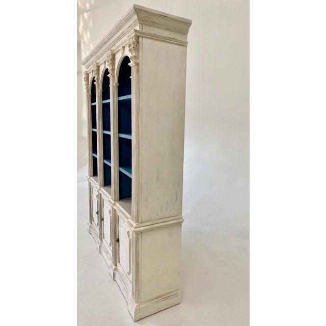 Vintage Open Shelved Painted China Cabinet Chairish