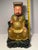 Vintage Chinese Daoist Fuxi Polychrome Gilt Wood Sculpture With Consecration Cavity For Sale - Image 10 of 13