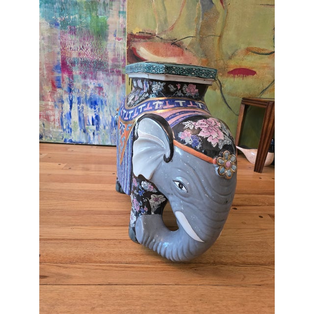 Mid Century Modern Hollywood Glamour Chinese Elephant For Sale - Image 10 of 11